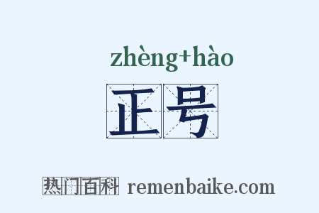 正号是什么意思的图片